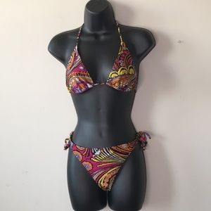 BohemianTribal Print Triangle Bikini Swimsuit
